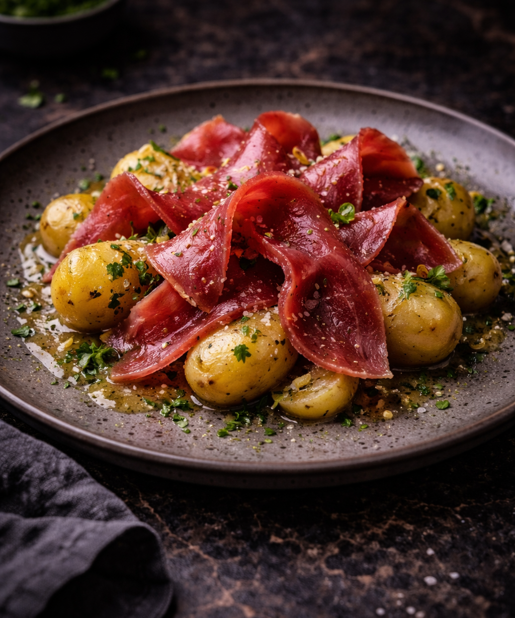 Lomo Iberico, Grilled Peach & Burrata
