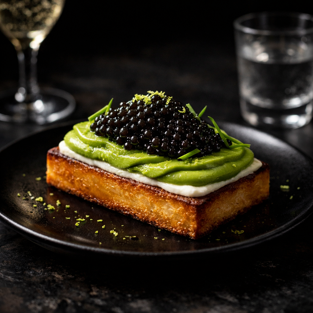 Avocado, Lime & Caviar Tartine