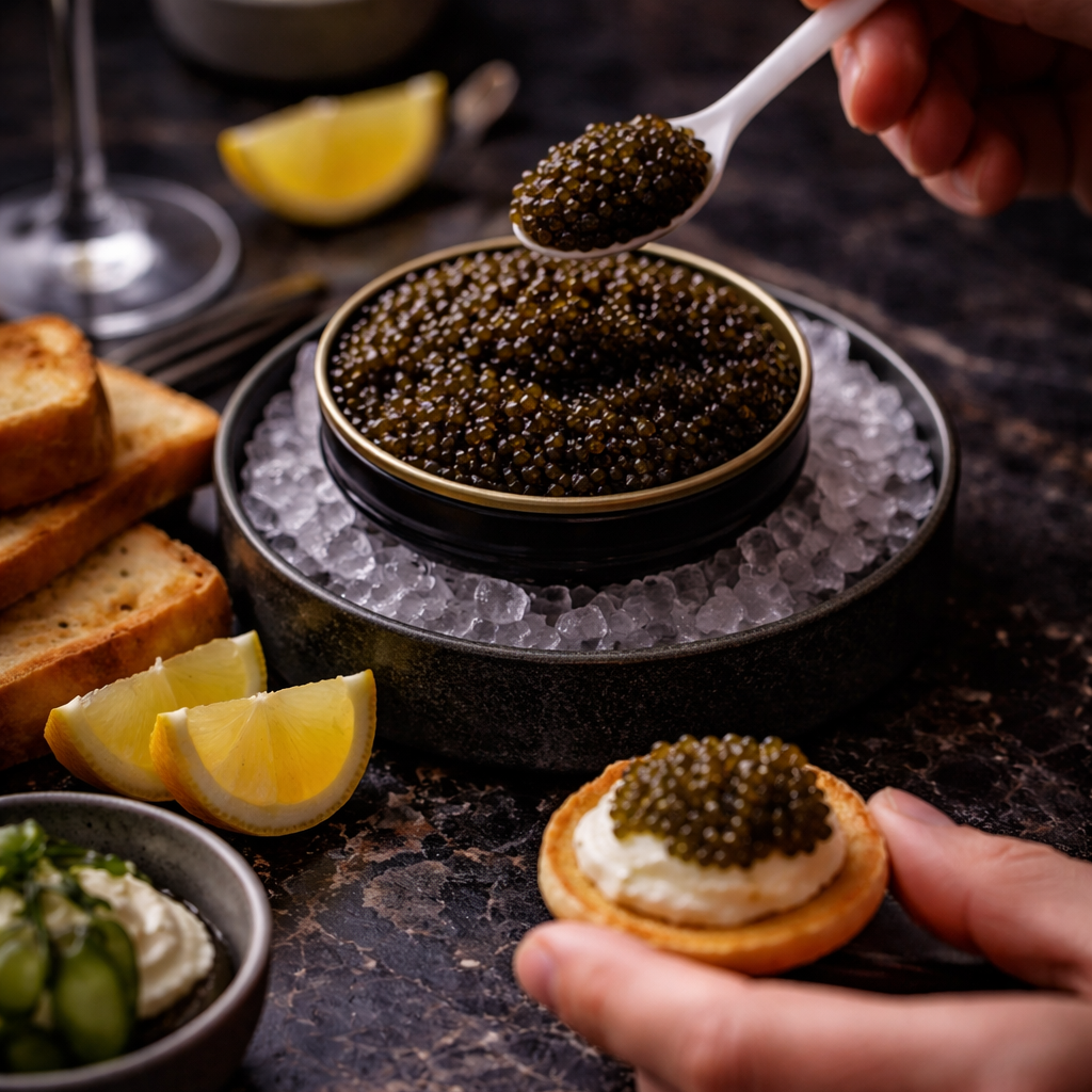 Oscietra Caviar Tasting Board (Luxury Sharing Platter)