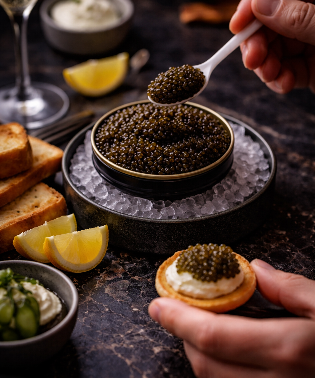 Oscietra Caviar Tasting Board (Luxury Sharing Platter)