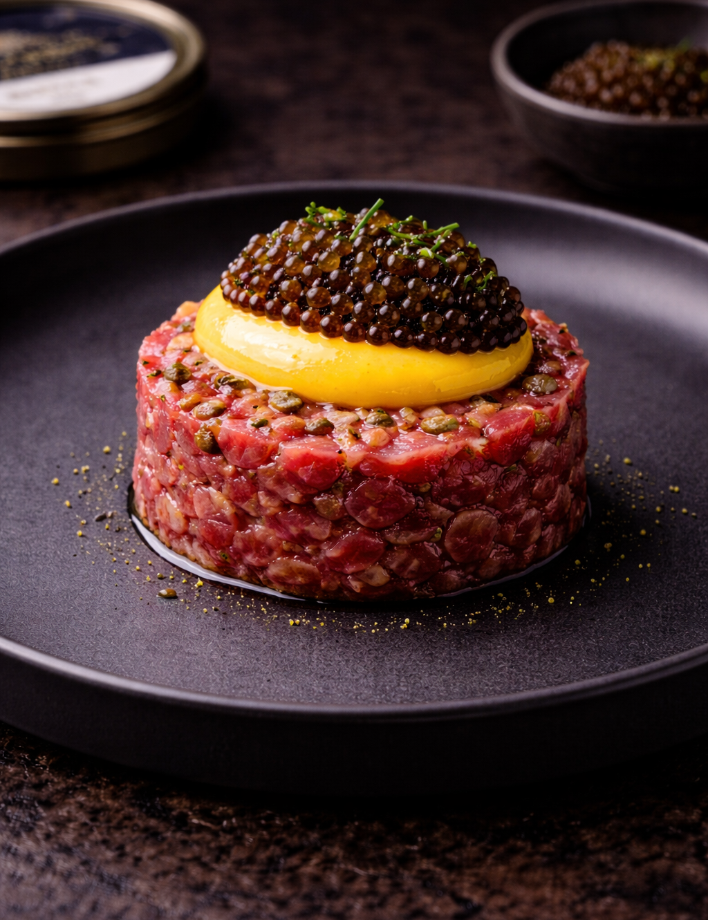 Oscietra Royal Caviar, Beef Tartare & Egg Cream