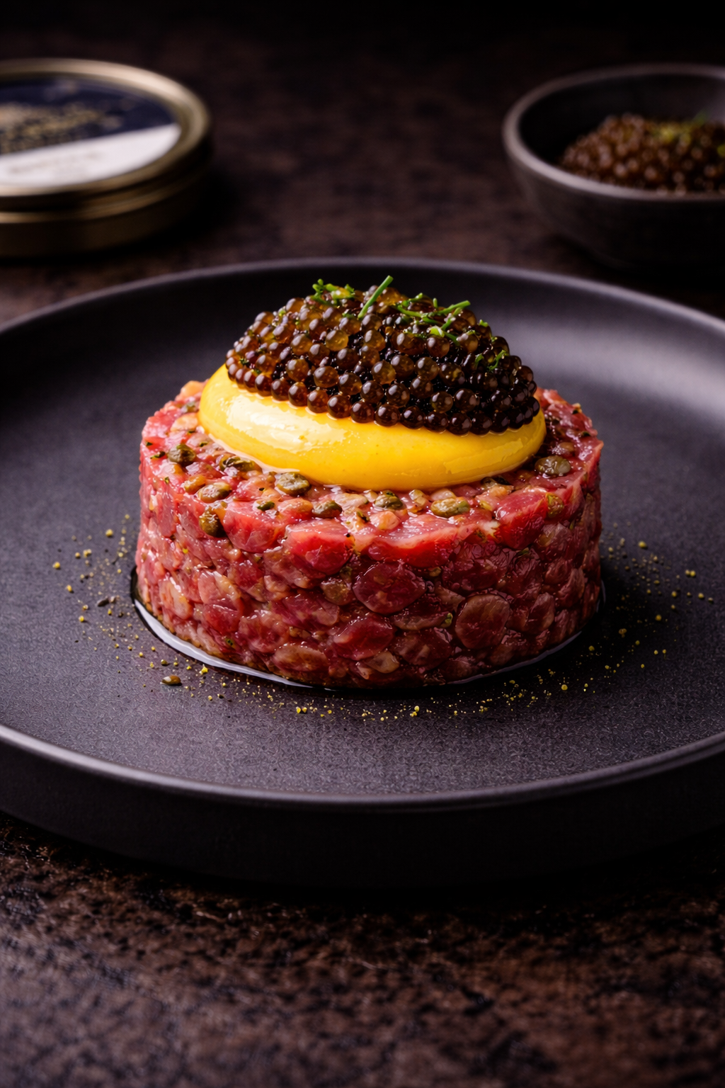 Oscietra Royal Caviar, Beef Tartare & Egg Cream