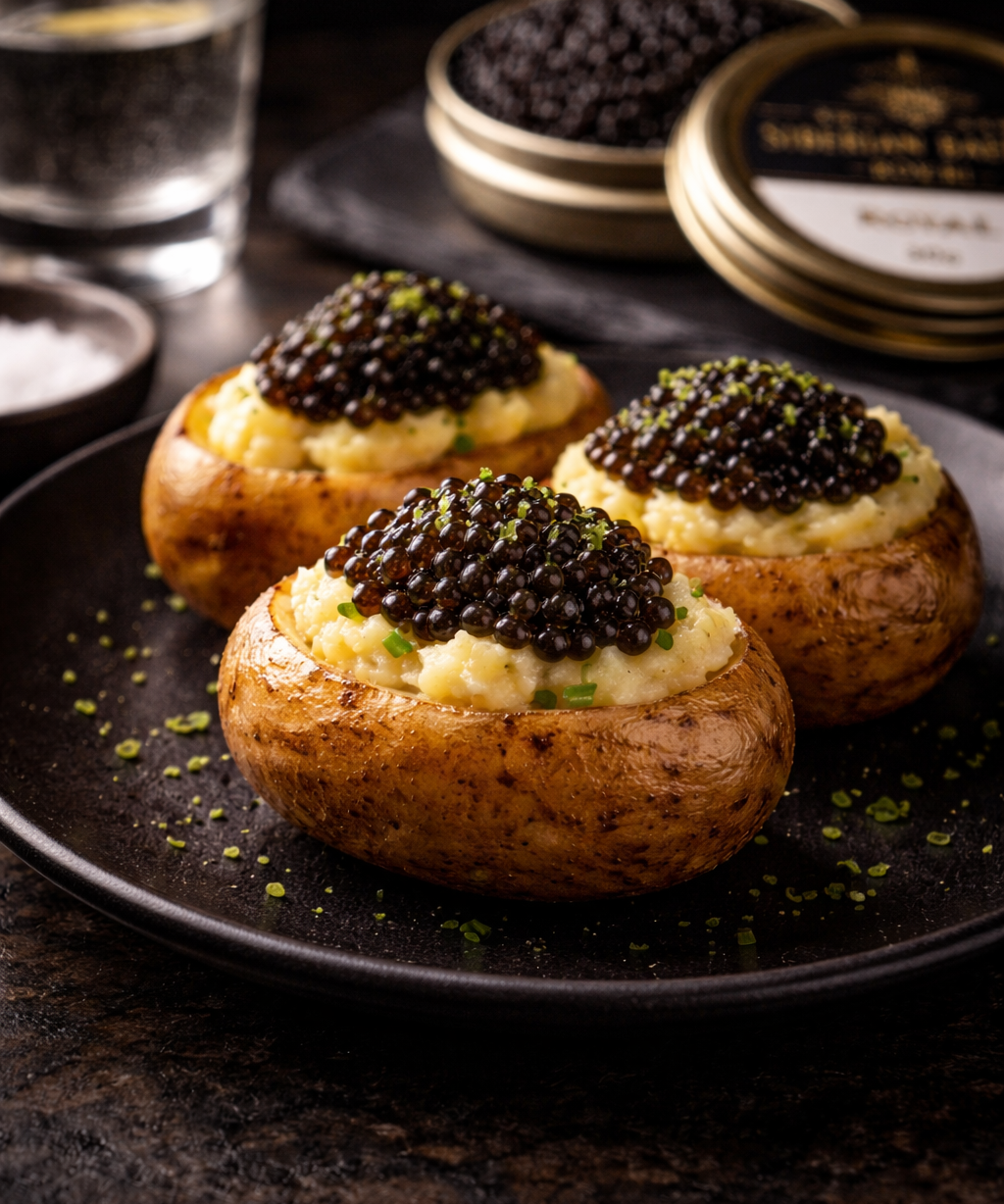 Potato, Brown Butter & Siberian Baerii Royal Caviar