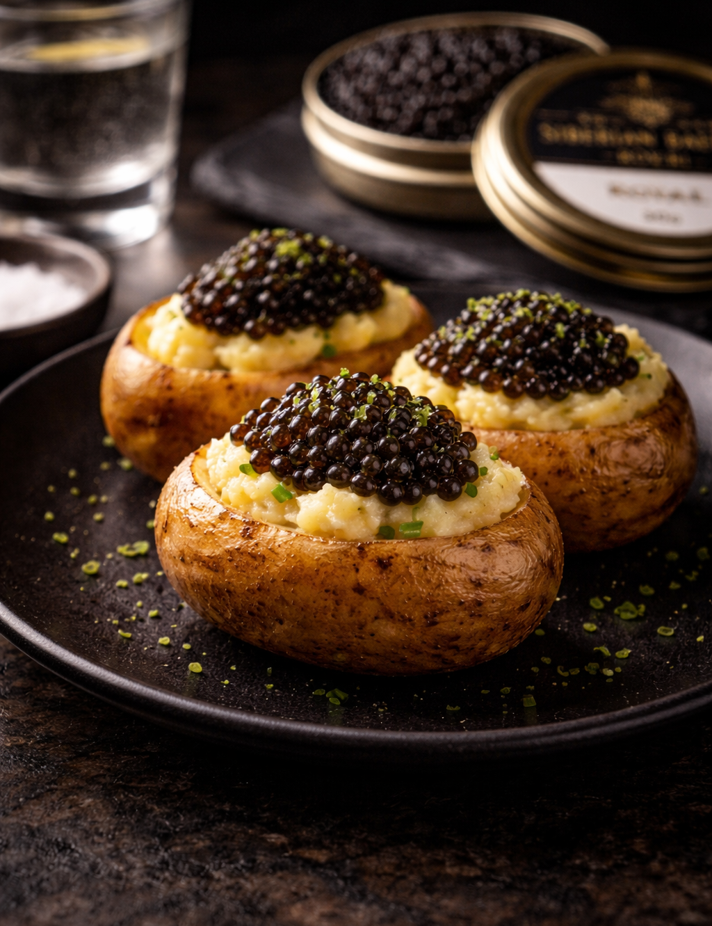 Potato, Brown Butter & Siberian Baerii Royal Caviar