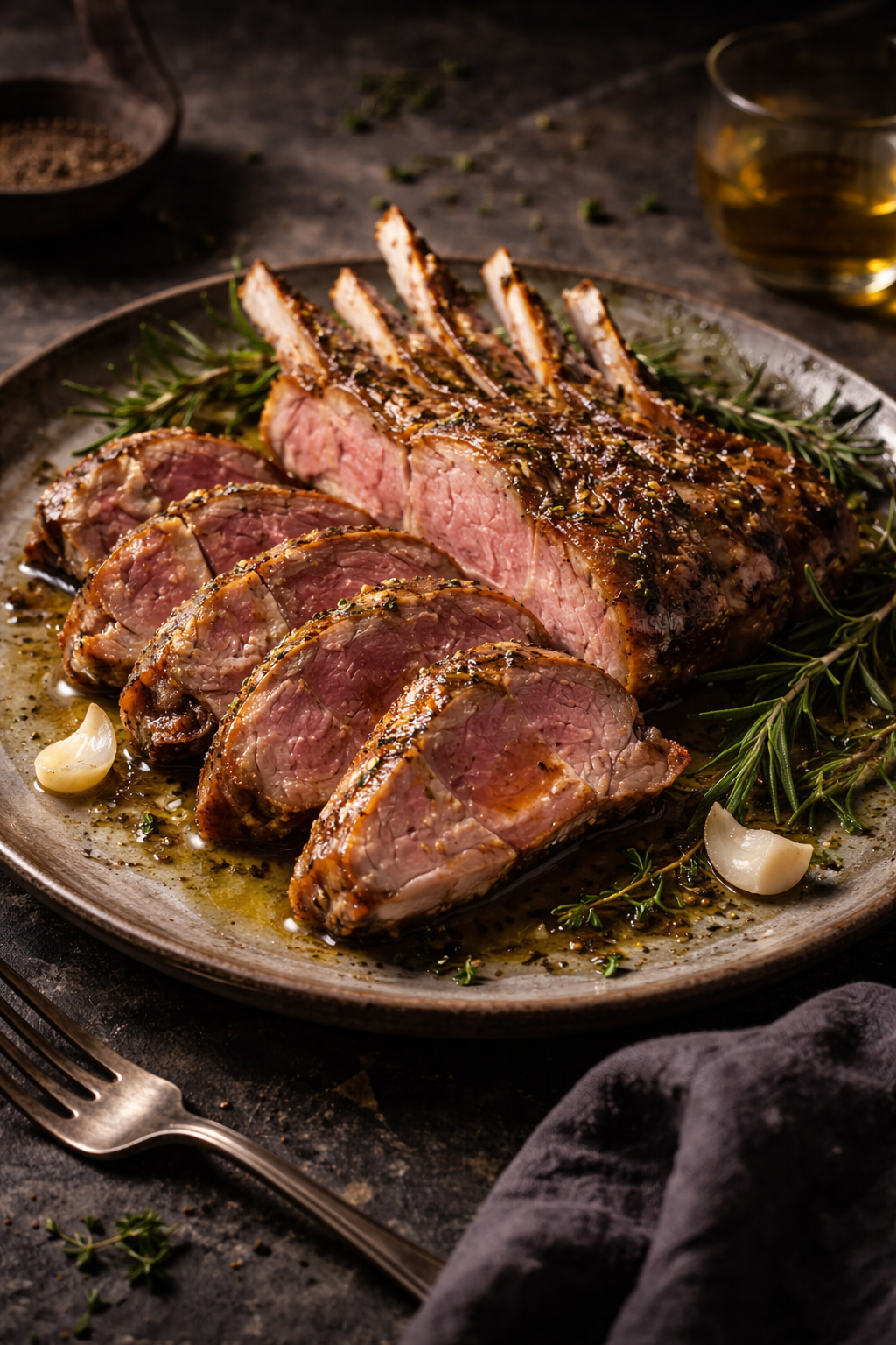 Roasted Lamb, Garlic & AOP Olive Oil