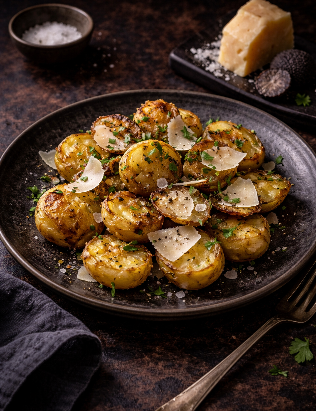 Truffle Oil, Parmesan & Crispy Potato