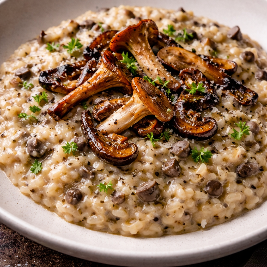 Truffle Risotto with Wild Mushrooms