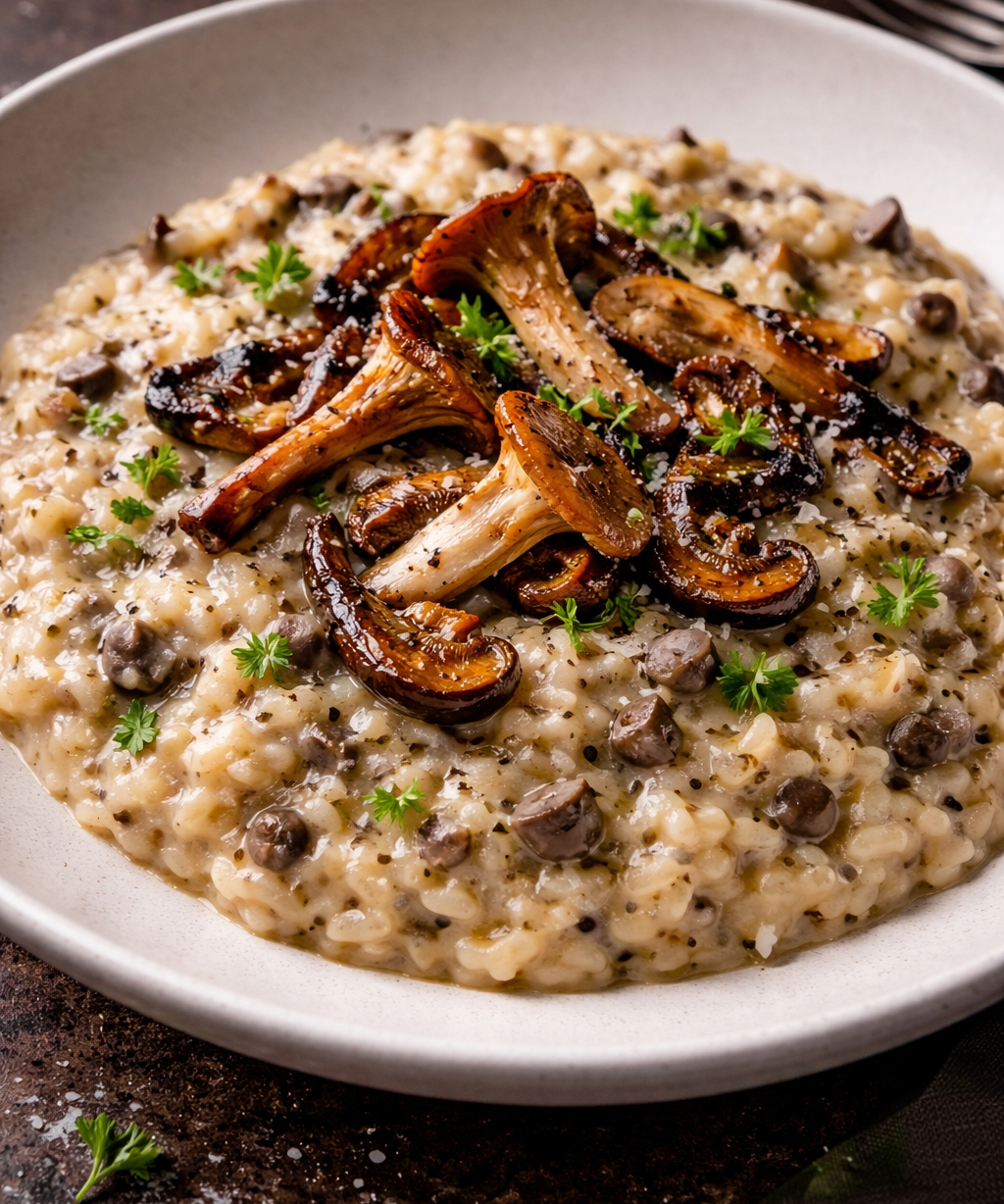 Truffle Risotto with Wild Mushrooms