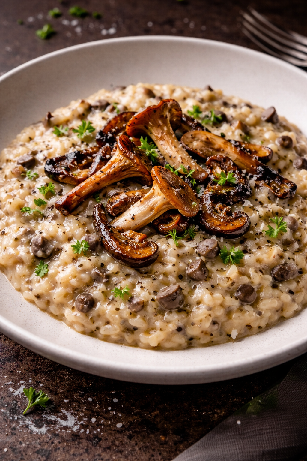 Truffle Risotto with Wild Mushrooms
