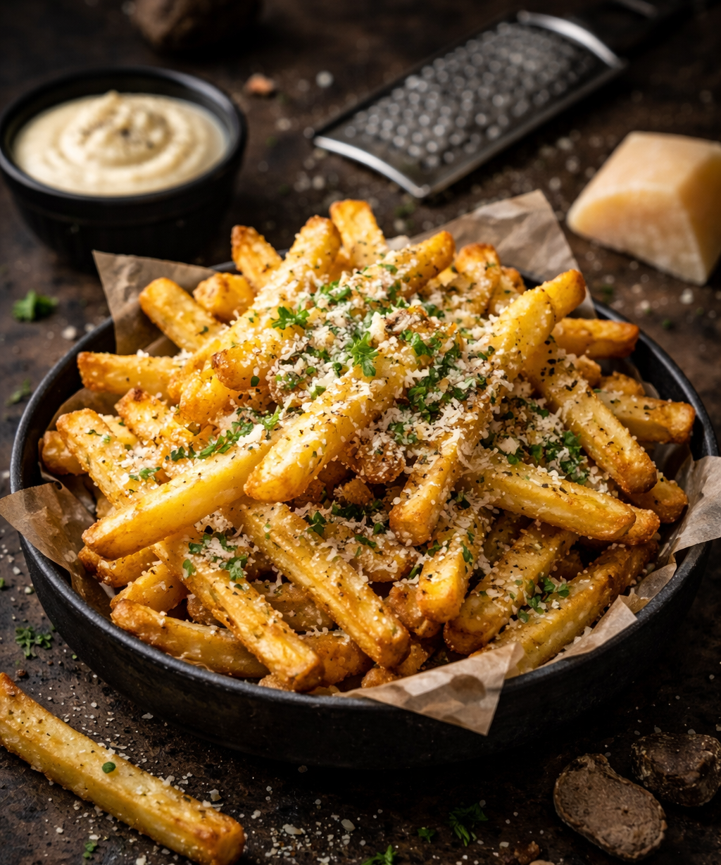 Truffle Oil Fries (Truffle Parmesan Chips)