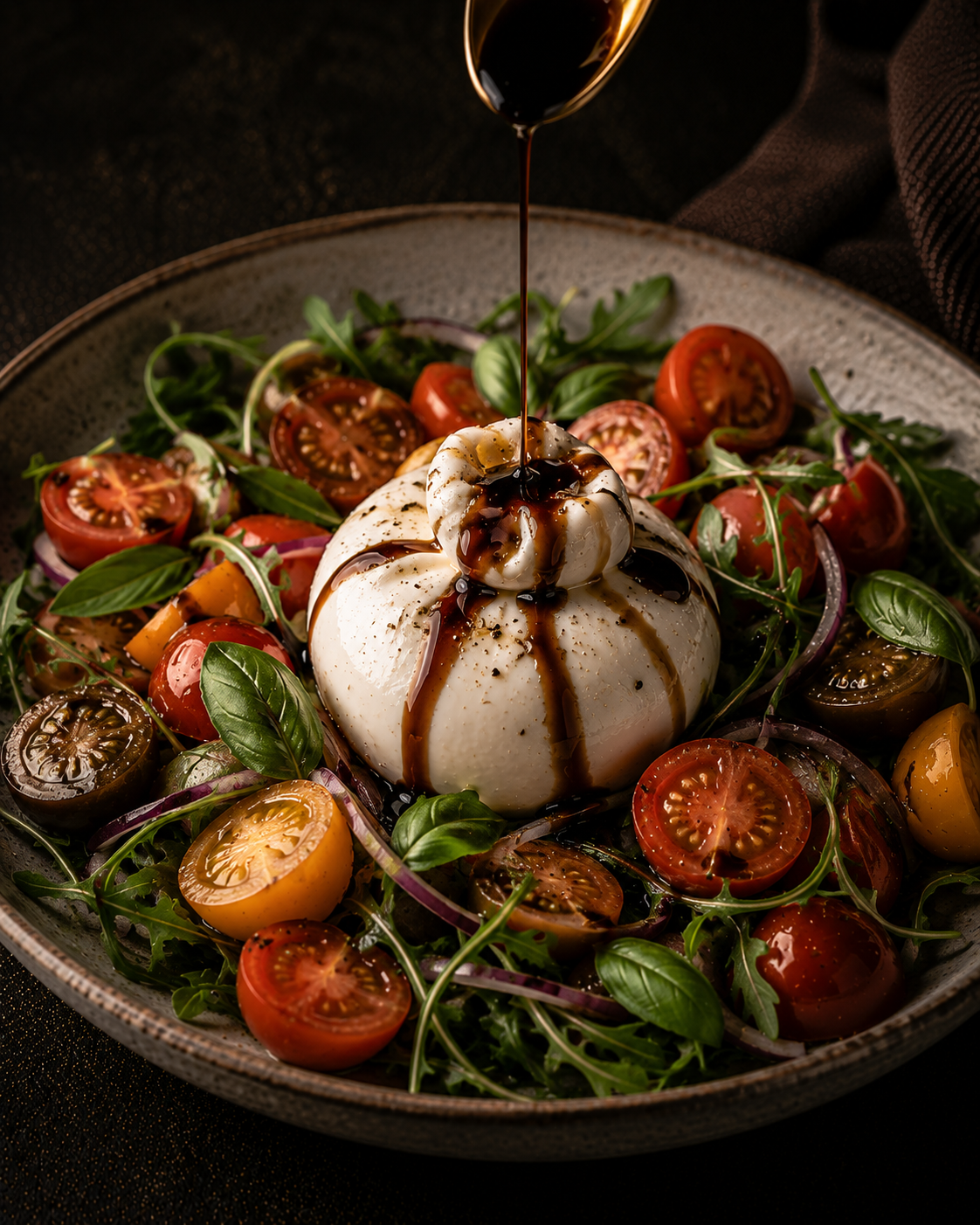 Drizzle over salads, vegetables or burrata