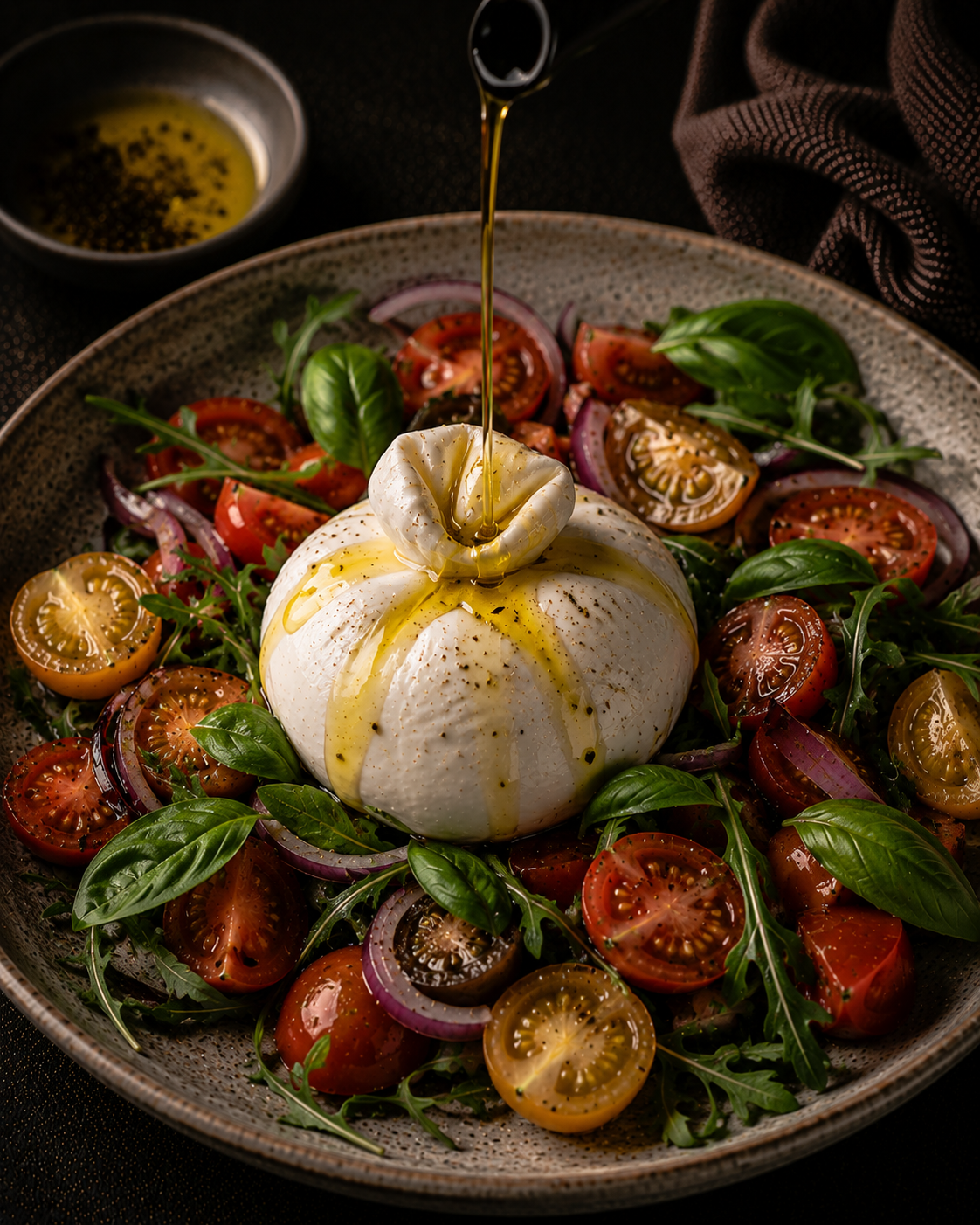 Drizzle over salads, vegetables or burrata