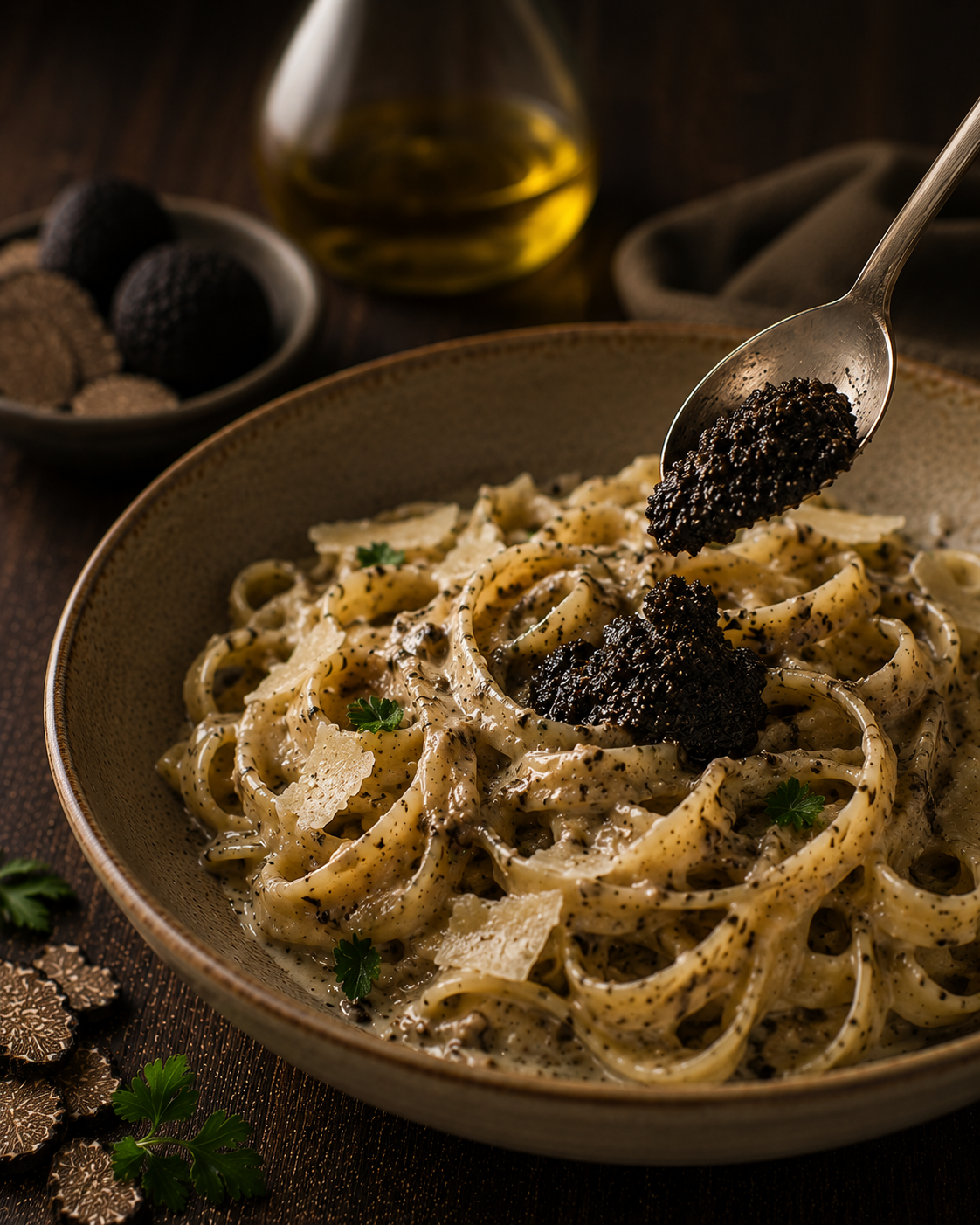 Stir through pasta or risotto for rich, earthy depth