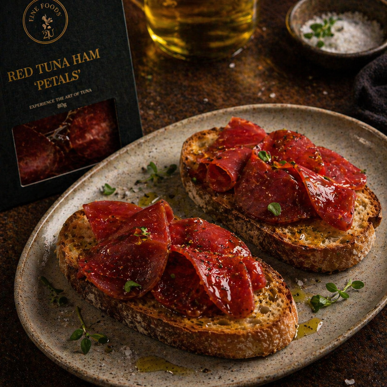 Layer gently over toasted sourdough with olive oil