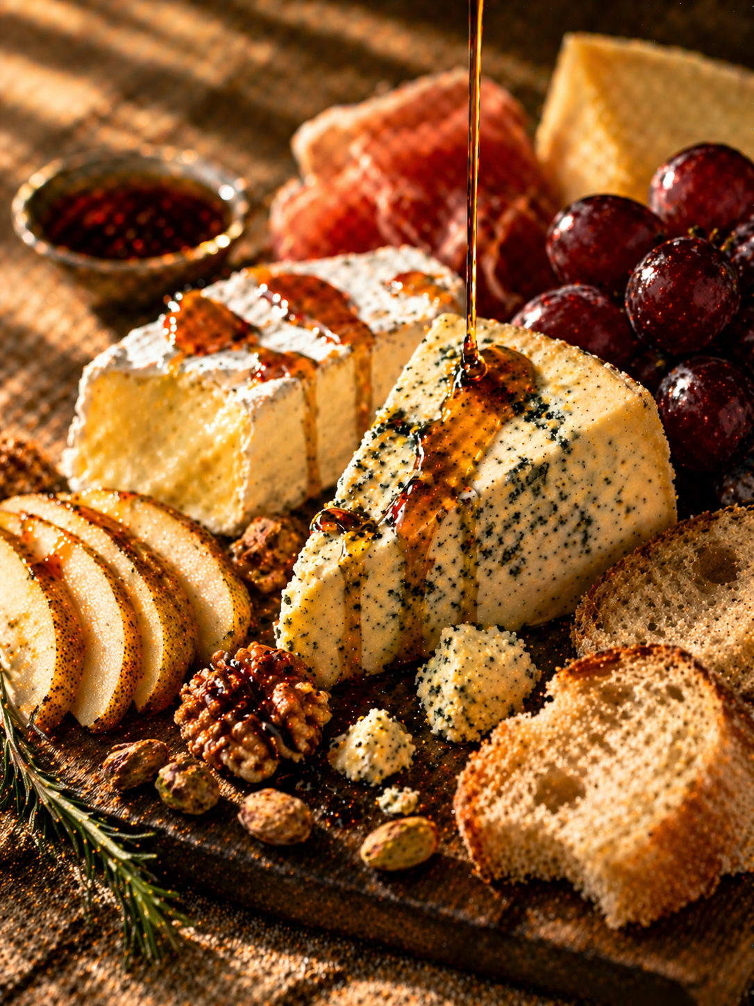Drizzle over cheeses or charcuterie for contrast