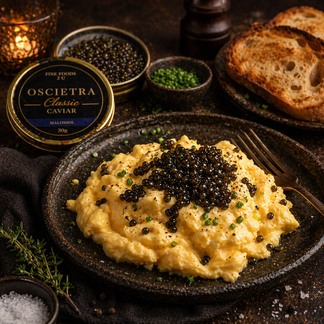 Enjoy with soft scrambled eggs for a classic pairing