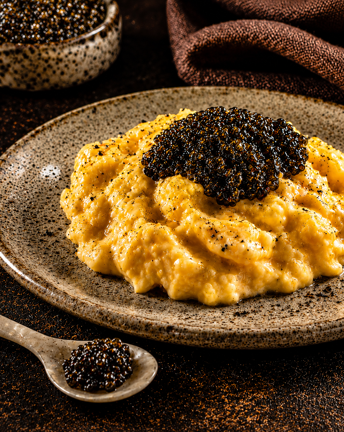 Add a small spoonful to eggs or soft scrambled eggs
