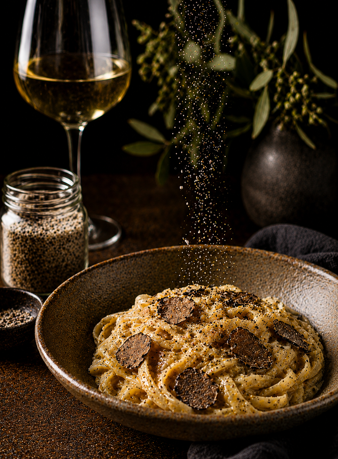 Season dishes with truffle salt for a subtle, savoury lift