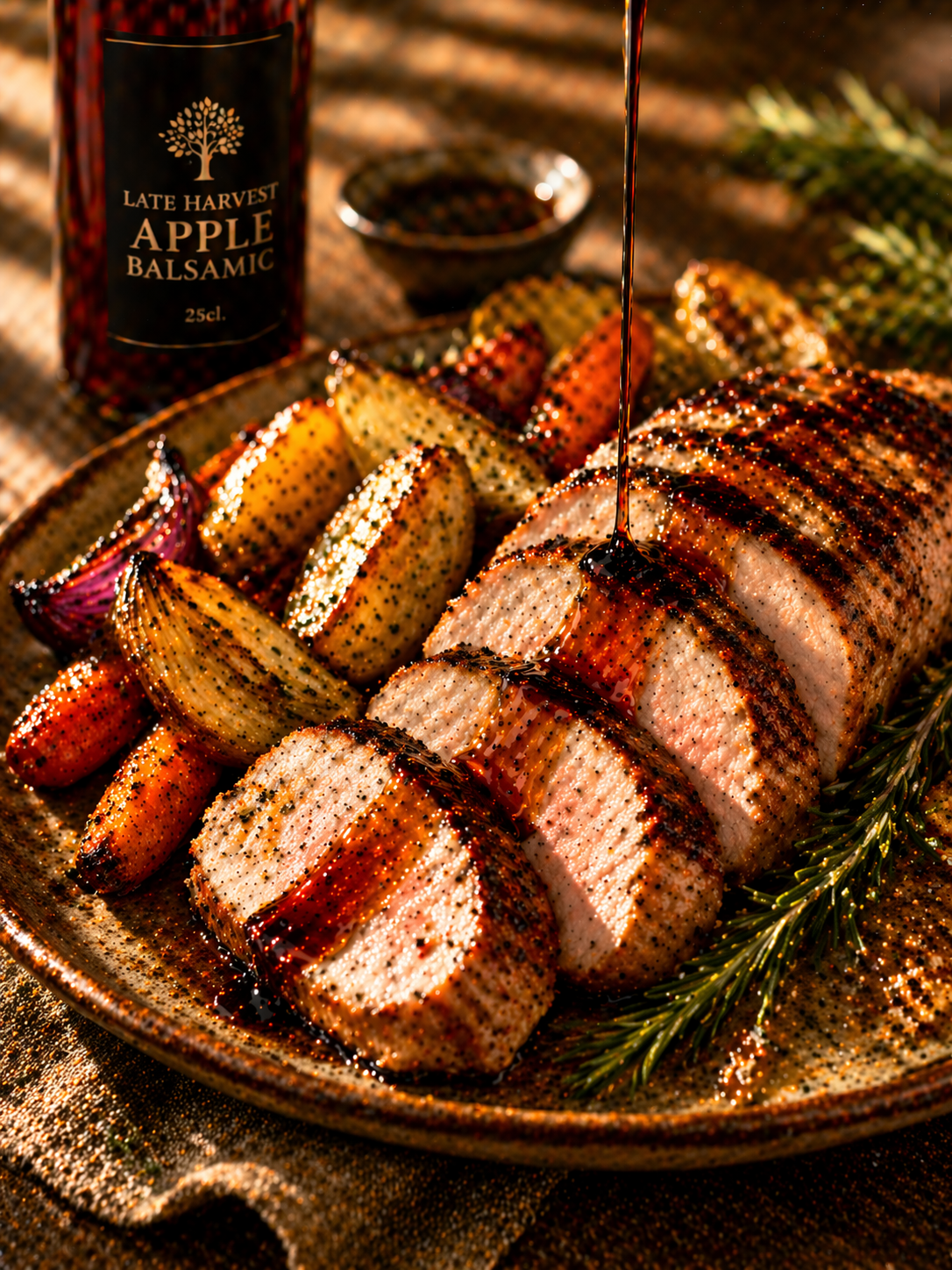 Finish pork, poultry or grilled meats