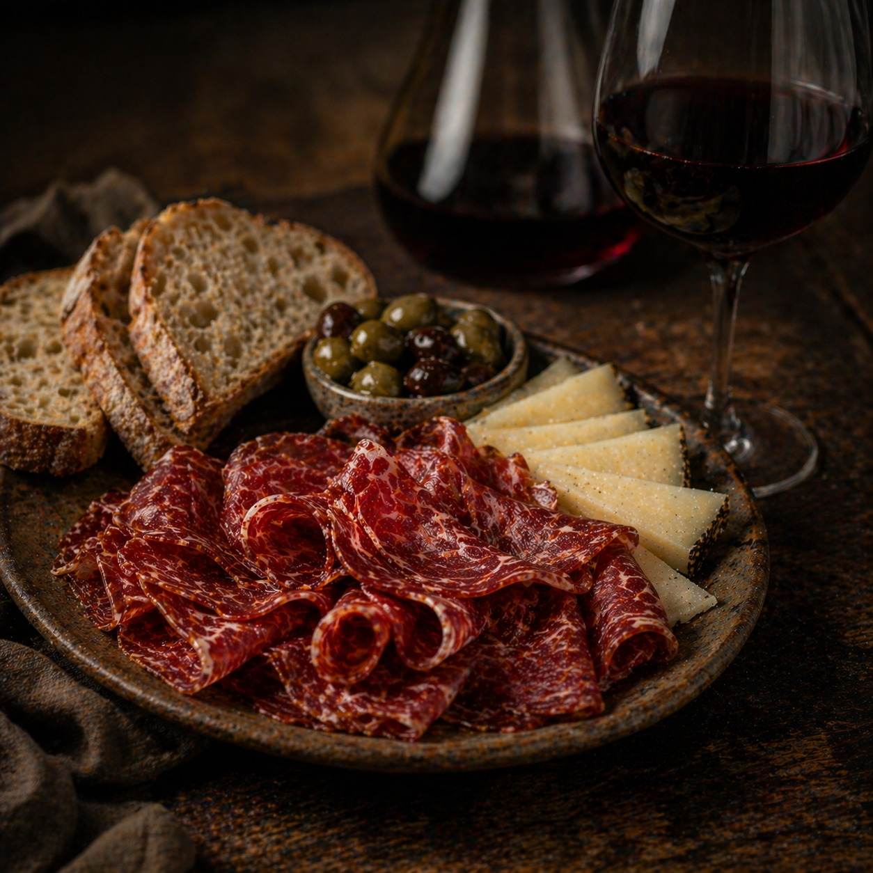 Enjoy with a glass of red wine or dry sherry