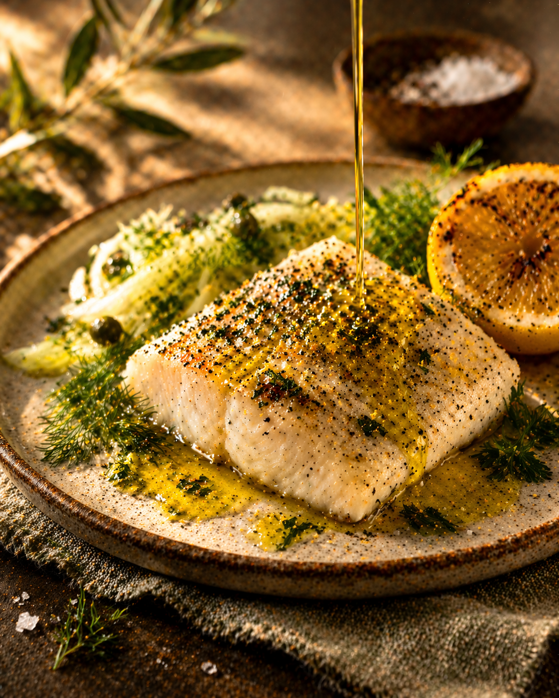 Finish fish or delicate dishes with a subtle lift
