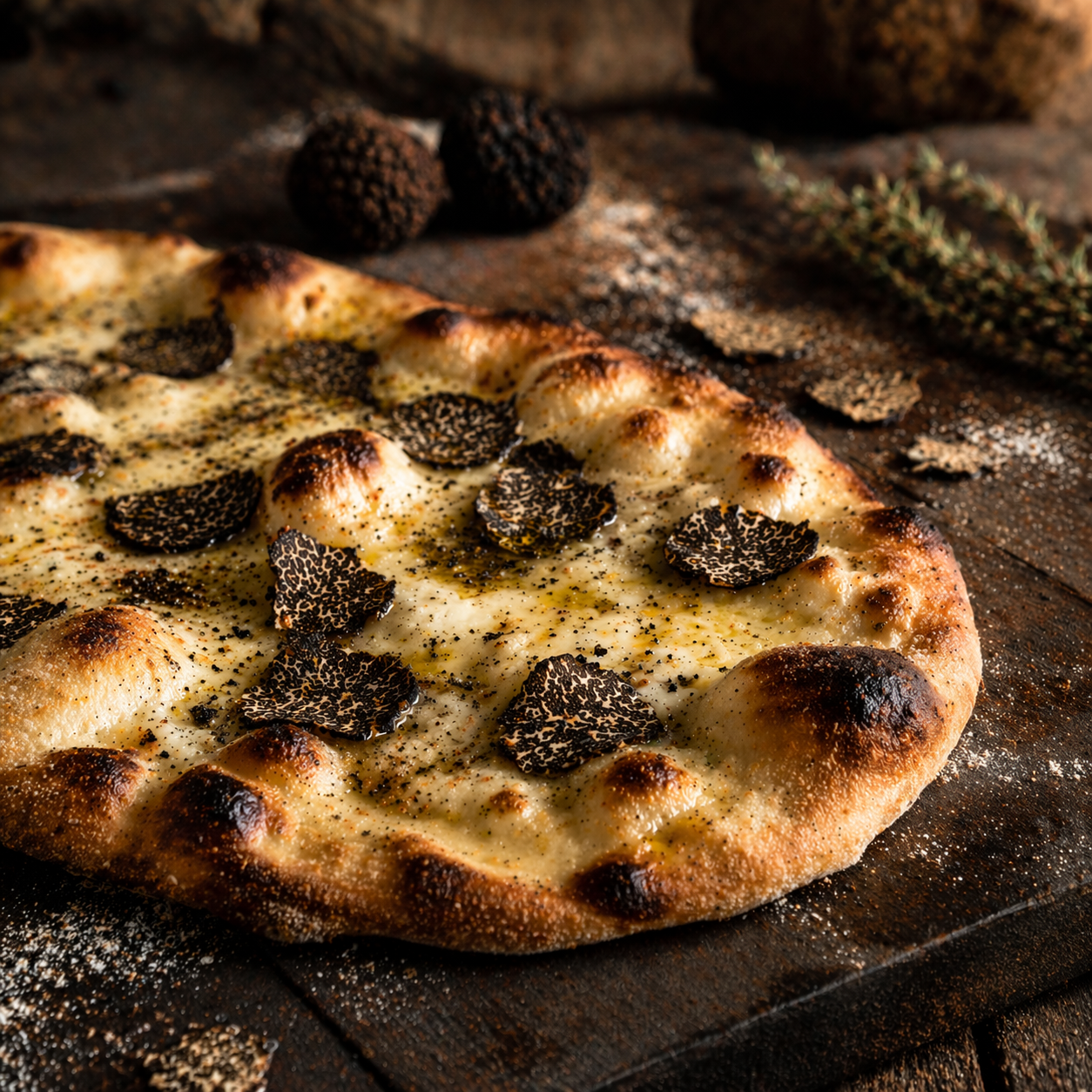 Drizzle over pizza or flatbreads just before serving